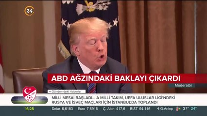 ABD ağzındaki baklayı çıkarttı