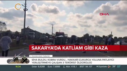 Sakarya'da katliam gibi kaza