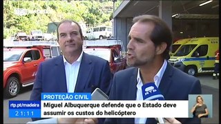 Miguel Albuquerque afirma que o Helicóptero de Combate aos Incêndios tem sido Importante no Combate aos Fogos na Madeira