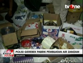 Pabrik Air Zam Zam dan Minyak Zaitun Palsu Digerebek Polisi