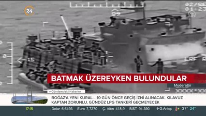 Batmak üzereyken bulundular