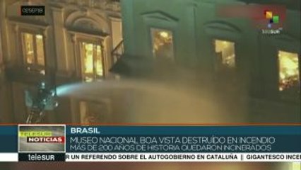 Incendio destruye el Museo Nacional brasileño