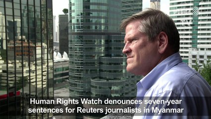 Rights group comments on jailing of journalists in Myanmar