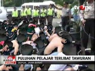 Puluhan Siswa SMK Terlibat Tawuran Diamankan Polisi