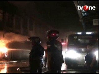 Pusat Grosir Pakaian Pasar Tengah Bandar Lampung Terbakar