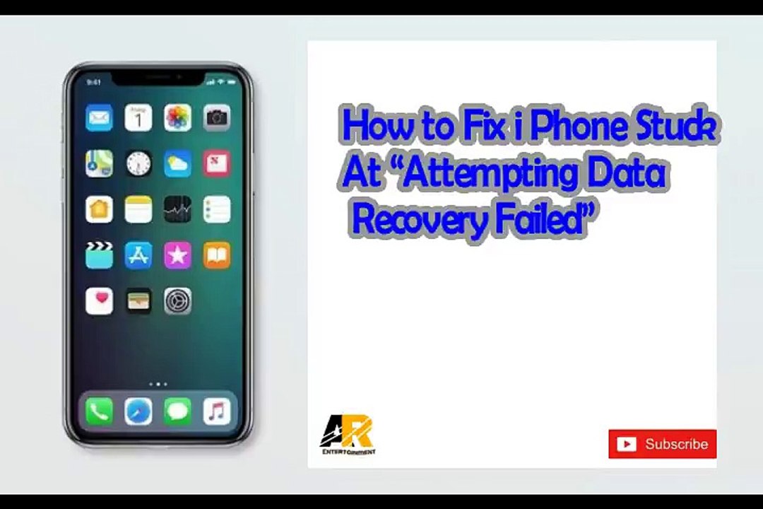 How to Fix iPhone Stuck At Attempting Data Recovery Failed