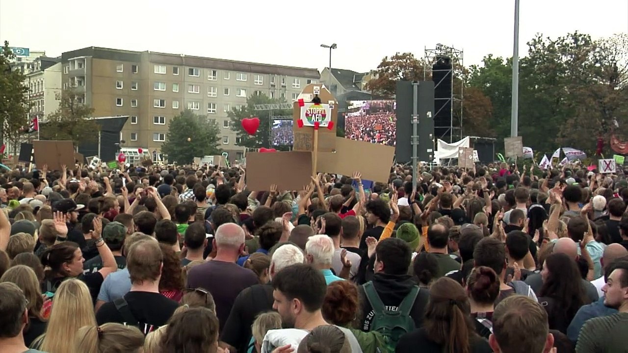 65.000 Besucher bei Konzert gegen Rechts in Chemnitz