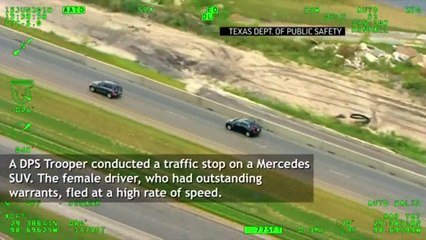Texas woman leads police on chase with baby in SUV