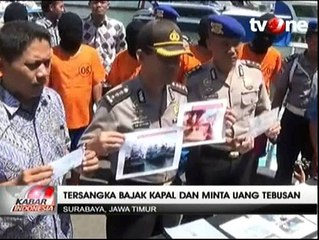 Polisi Tangkap Tujuh Tersangka Pembajak Kapal