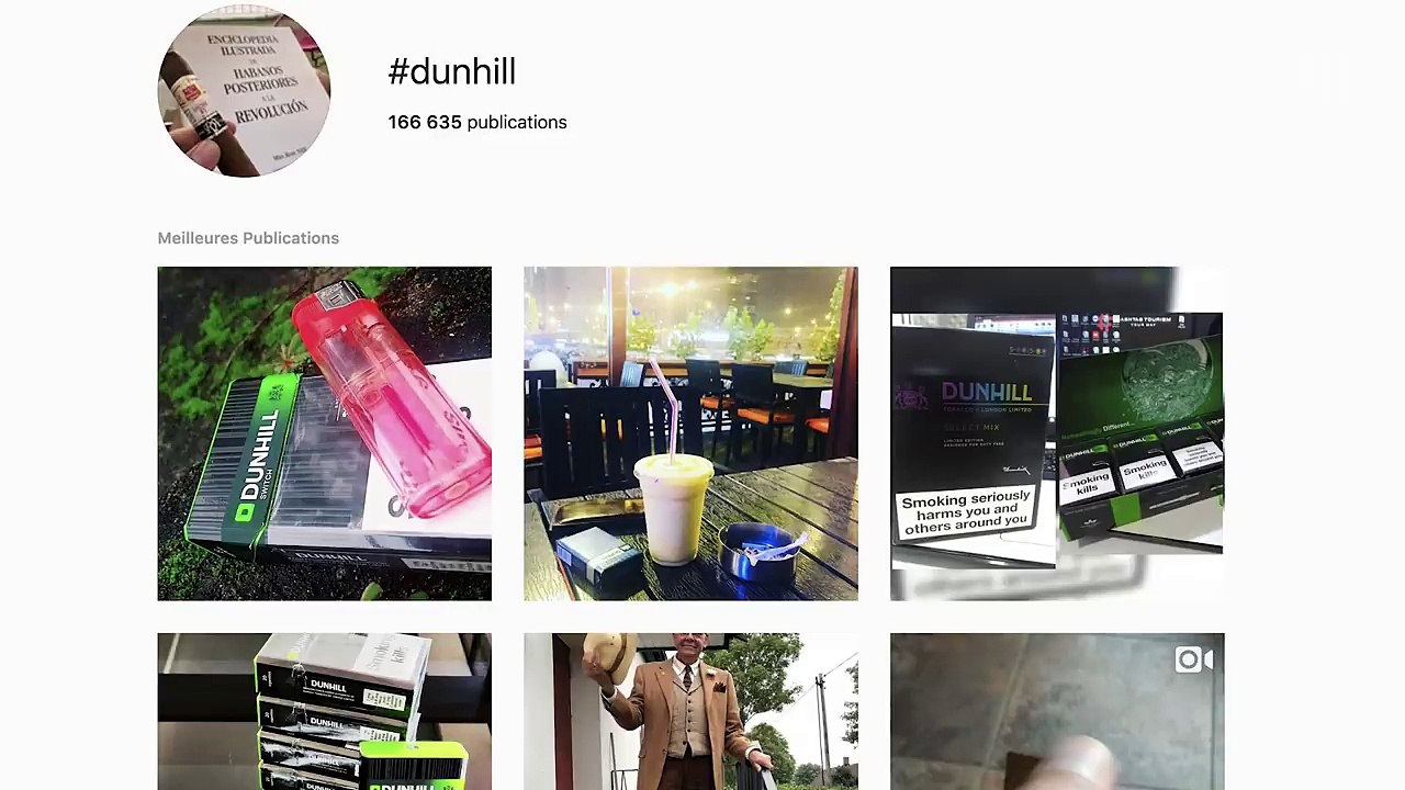 Les marques de tabac visent les jeunes sur Instagram