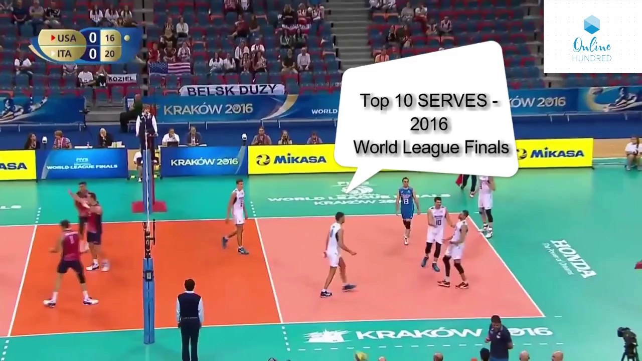 Top 10 SERVES - 2016 World League Finals