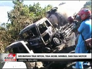 Tabrakan Beruntun, 4 Tewas Belasan Luka-luka