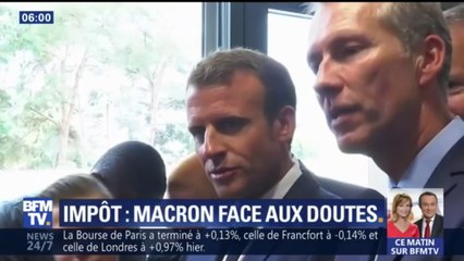 Impôt: Macron confie ses doutes