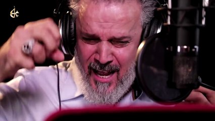 اثناء تسجيل قصيدة خطار إجاني - الحاج باسم الكربلائي