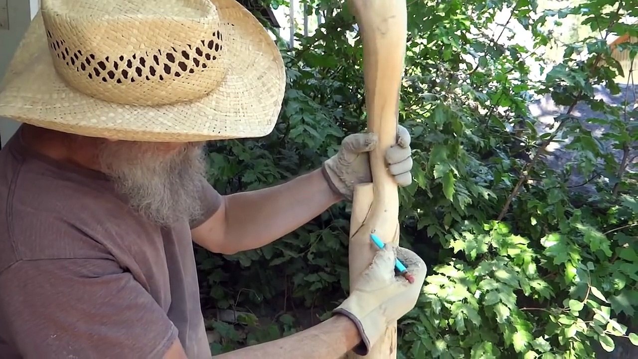 Wood Carving  a King Cobra Walking Stick