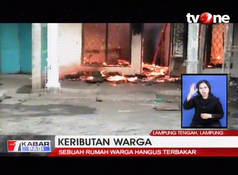 Bentrok Warga, Satu Rumah Hangus, Satu Tewas dan Satu Kritis
