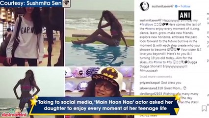 Sushmita Sen wishes daughter on 19th birthday