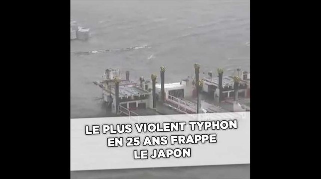Le plus violent typhon en 25 ans frappe le Japon