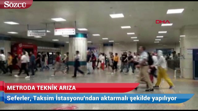 Yenikapı-Hacıosman metro hattında arıza