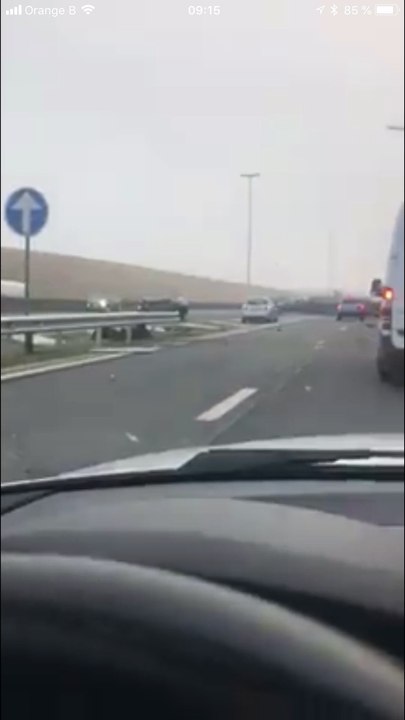 Orion-Hozémont: cinq véhicules accidentés sur la E42 vers Liège