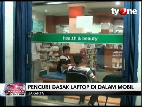 Pencurian Modus Pecah Kaca Mobil, Laptop Raib Digondol Pelaku