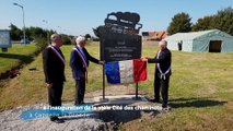 A l'inauguration de la stèle Cité des cheminots à Cappelle la Grande