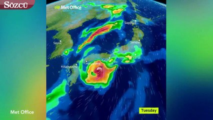 Jebi, Japonya'yı vuruyor