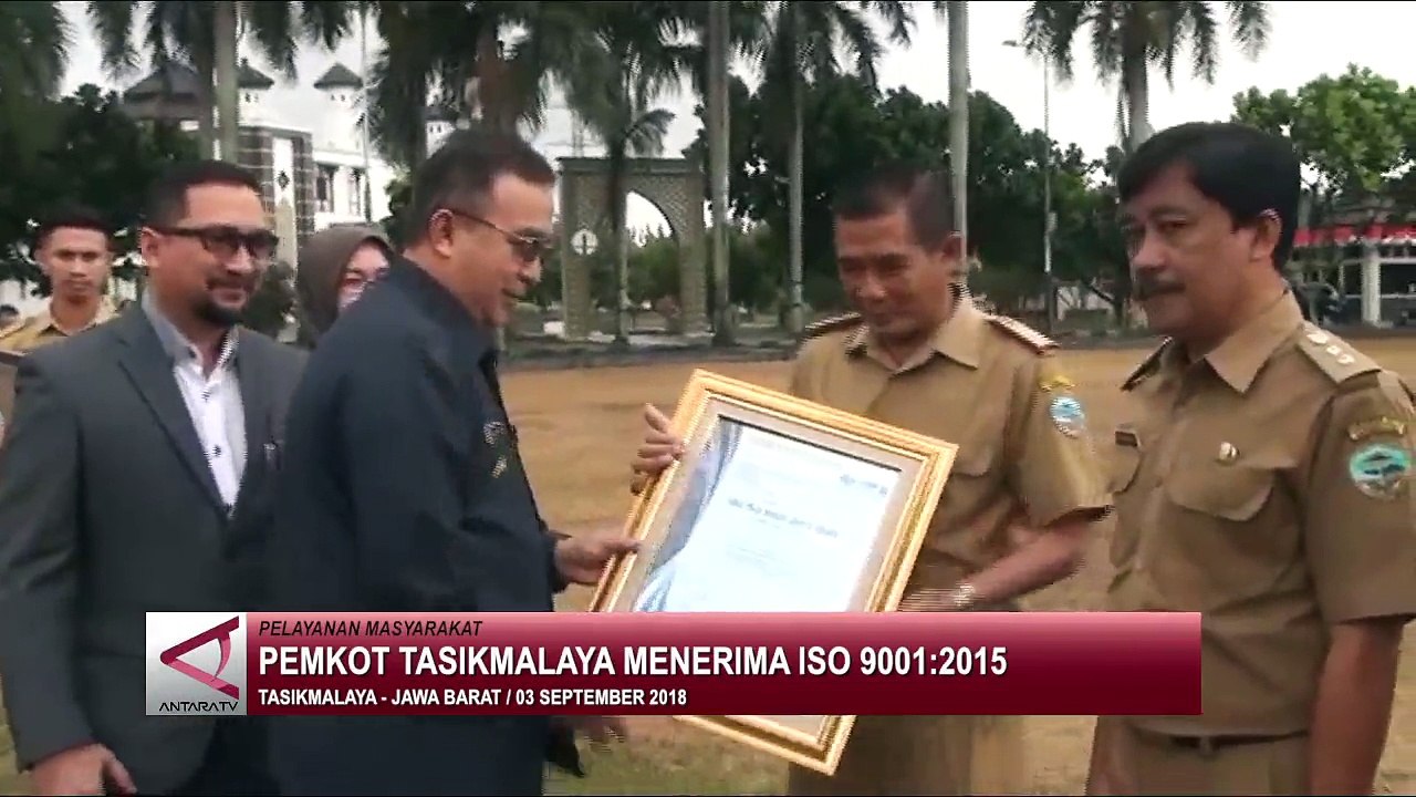 Pemkot Tasikmalaya menerima ISO 9001:2015