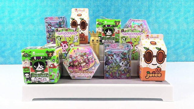 Paul vs Shannon Tokidoki Challenge Cactus Pets Donutella Unicorno Unboxing _ PSToyReviews