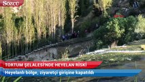 Tortum Şelalesi’ndeki yürüyüş alanında heyelan riski