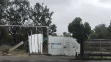 Typhoon Jebi Destroys Gate of Zoo in Osaka