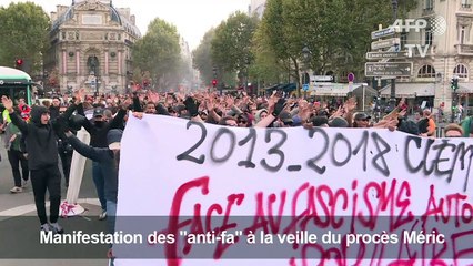 Manifestation des "anti-fa" à la veille du procès Méric