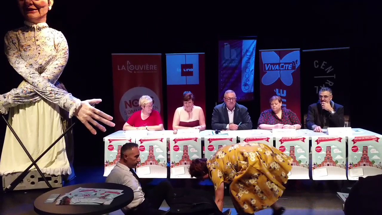 Présentation des Fêtes de Wallonie à La Louvière