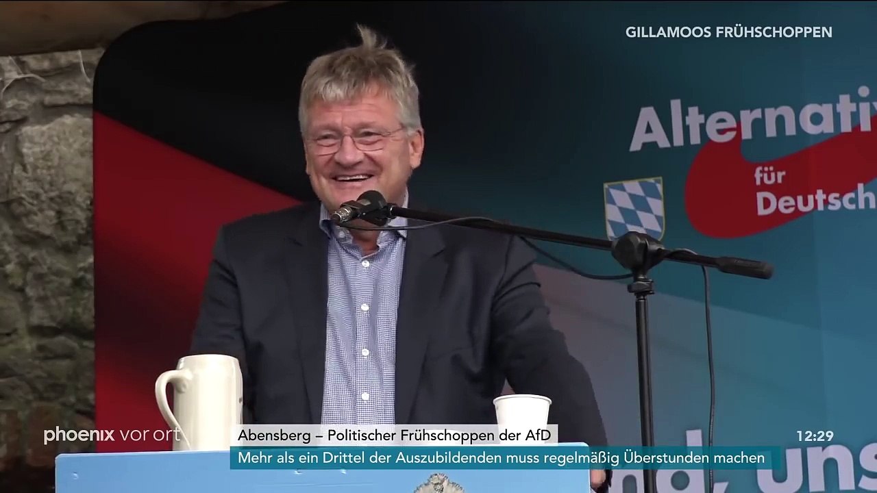 Jörg Meuthen beim politischen Frühschoppen der AfD in Abensberg am 03.09.18