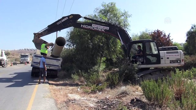 Bodrum'da içme suyu isale hattında patlama - MUĞLA
