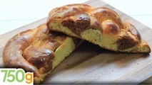 Joli façonnage de brioche tressée au chocolat - 750g