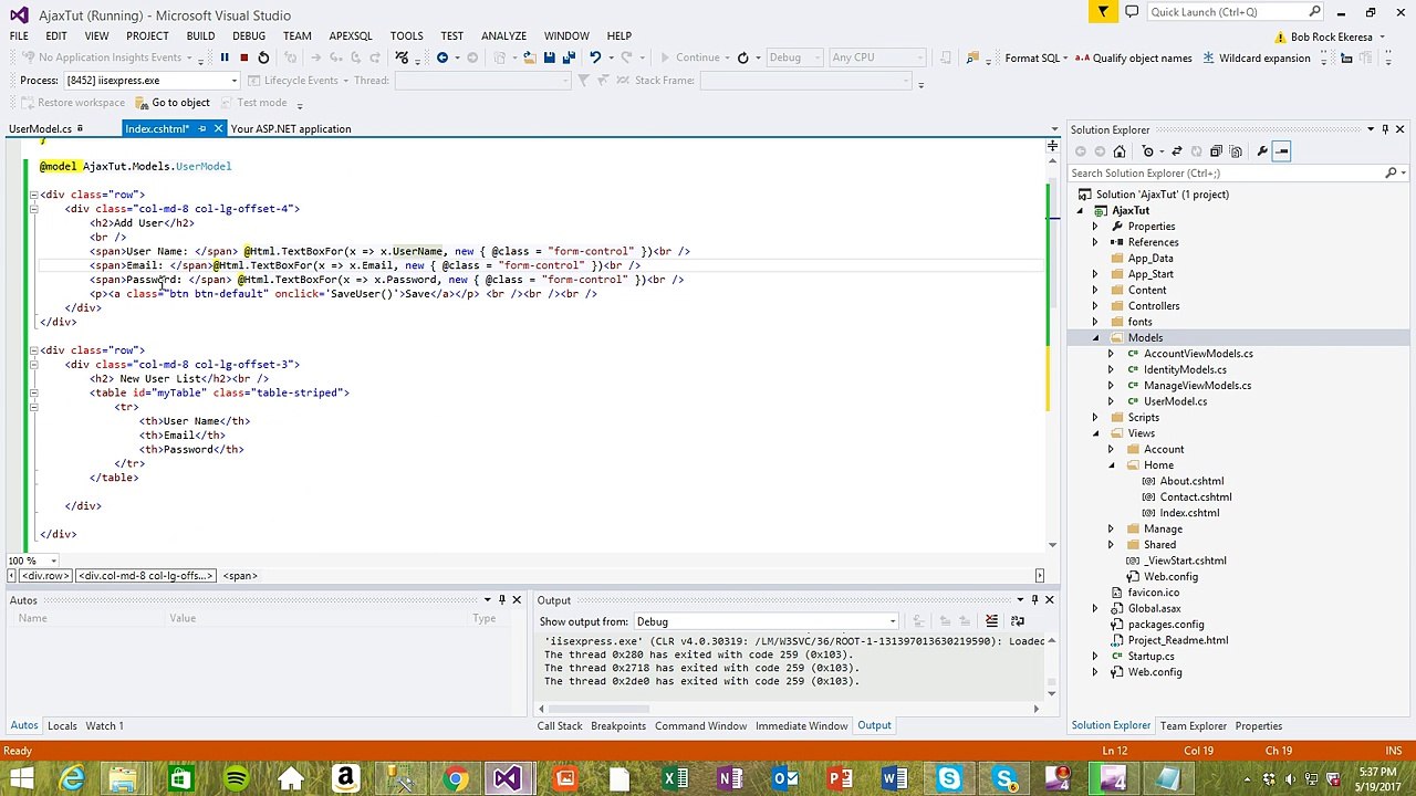 ASP.Net MVC jquery Ajax Tutorials Part 2
