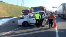 İstanbul- Kuzey Marmara Otoyolunda Trafik Kazası 1 Ölü, 2 Yaralı