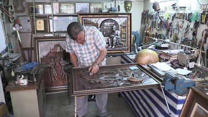 Rölyef sanatıyla 46 yıldır bakıra şekil veriyor - ELAZIĞ