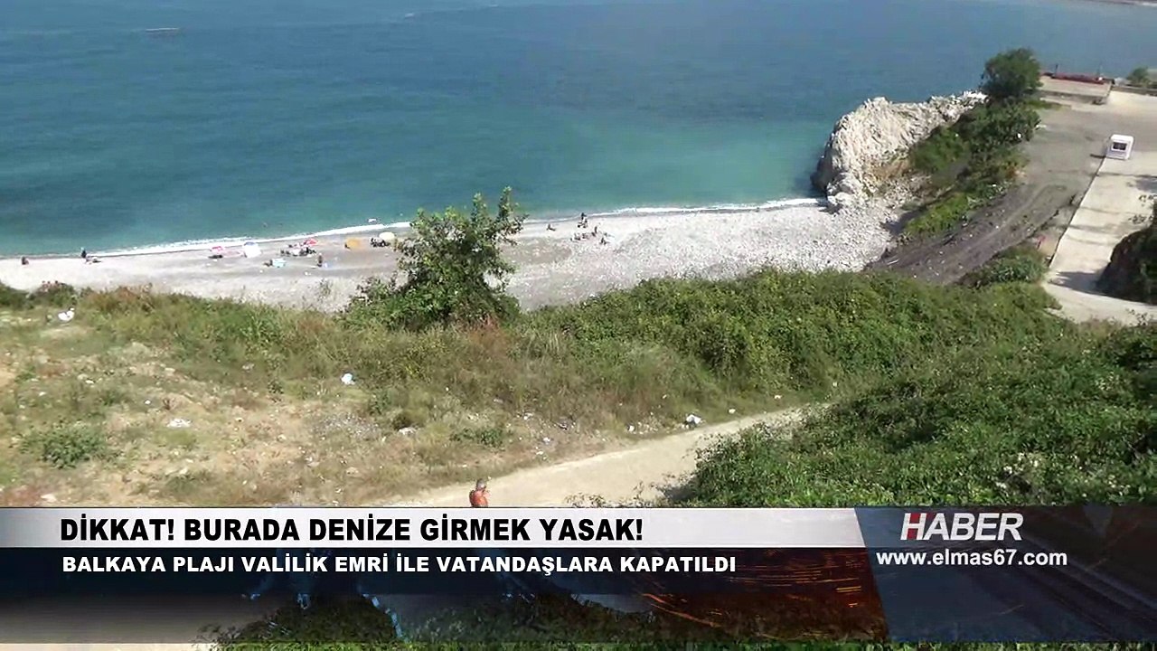 Dikkat! Denize girmek yasak!