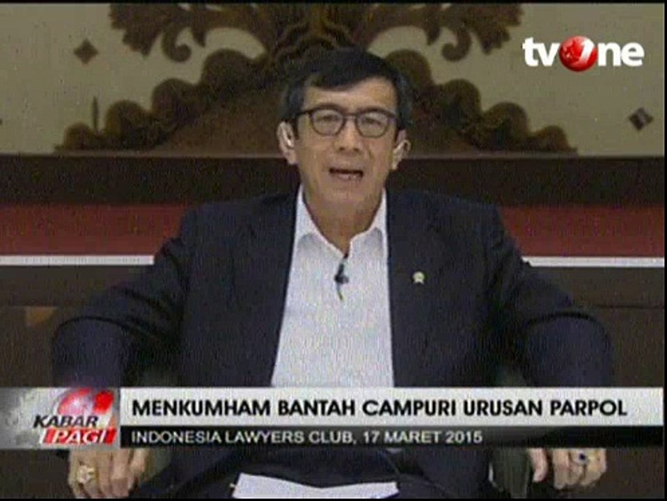 Menkumham Bantah Campuri Urusan Parpol