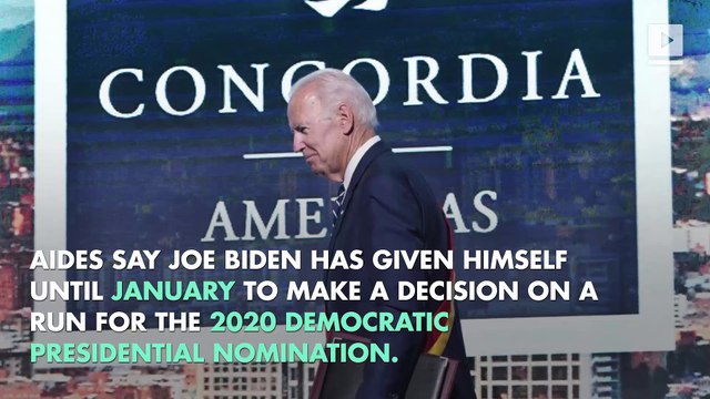 Joe Biden to Make Decision on Presidential Run by January