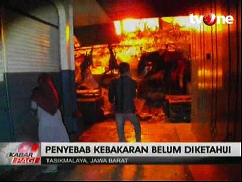 Kebakaran di Pasar Tasikmalaya, Ratusan Kios Ludes Dilalap Api
