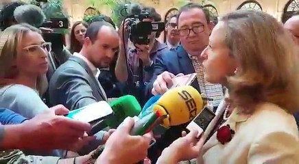 Nadia Calviño dice que el dato del paro no es malo