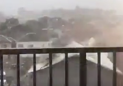 Typhoon Jebi Winds Rip Roof off Osaka Building