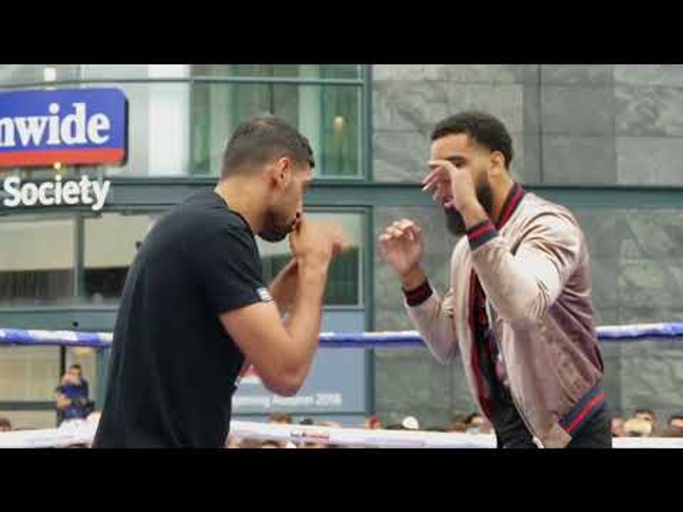 Amir Khan PUBLIC WORKOUT in Birmingham