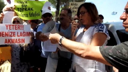 Çevreciler dere kirliliğine dikkat çekti, suç duyurusunda bulundu