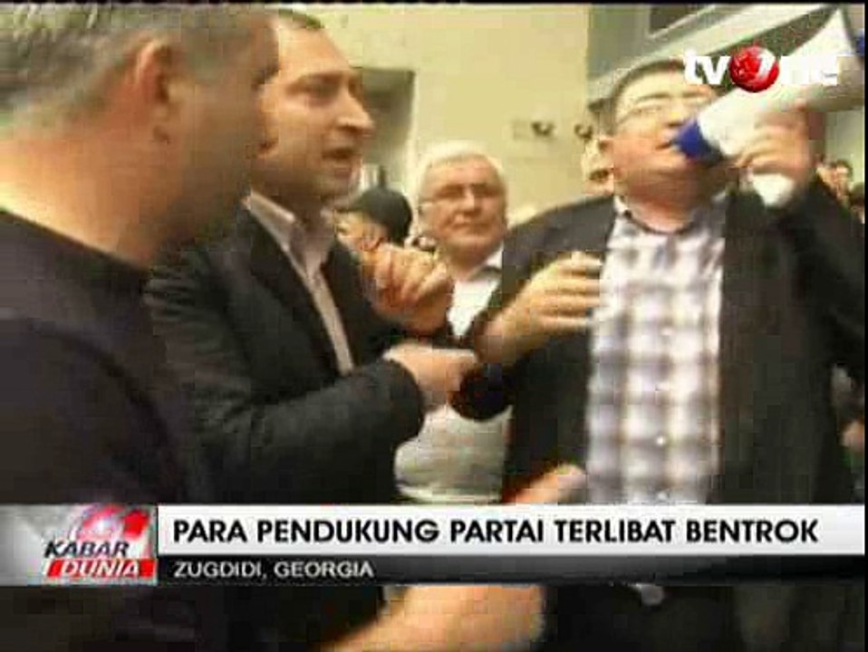 Bentrokan Antar Pendukung Partai di Georgia