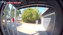 Package Thief Caught on Camera Brazenly Stealing Parcel from Home