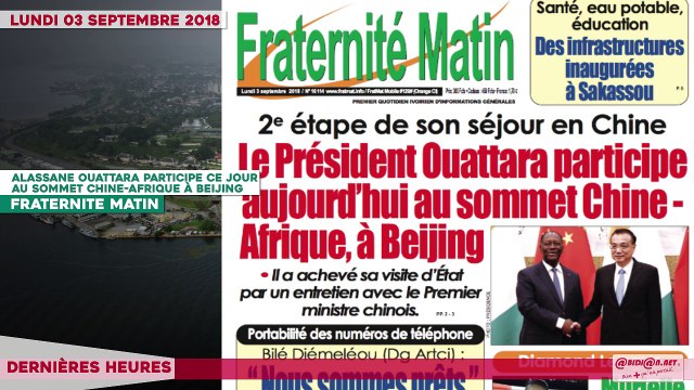 Le Titrologue du 03 Septembre 2018 : Parti unifié RHDP, Comment Bédié a sacrifié Duncan, Ahoussou, Diby, Achi et Adjoumani